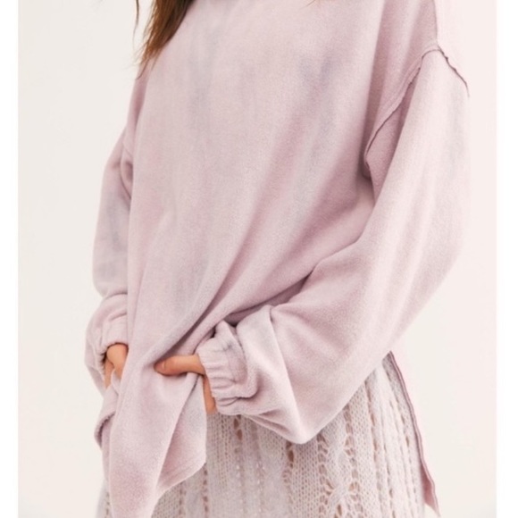 Last One~NWT Free People Someday Fleece Sweatshirt - Picture 5 of 6